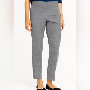 J Jill Black White Gingham Stretch Work Trousers Business Casual Pants 12